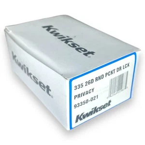 Kwikset Privacy Pocket Türgriff - 93350-021 - rund SN - Bild 1 von 5