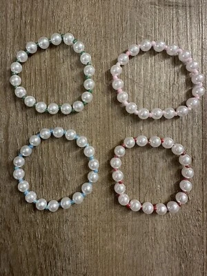 Beaded Friendship Bracelet For Women | Set Of 4 | Seed Bead And Pearl Bracelet - Image 1 of 2