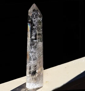 Excellent Crystal Rock Quartz polished Point. No milky inclusions. 10.5 inch - Picture 1 of 9