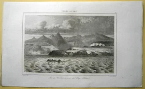 1840 print WOLLASTON ISLAND NEAR CAPE HORN, TIERRA DEL FUEGO, CHILE, #12 - Picture 1 of 1