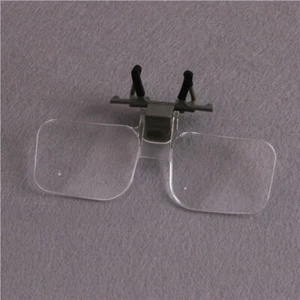 Folding Handfree Clip Magnifier Eyeglasses On Clear Magnifying HD Glasses Le _yi - Picture 1 of 6