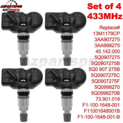 4PCS TPMS Tire Pressure Sensor For Audi A3 A7 R8 RS3 RS4 RS5 F5 4K 8WA 8VF 42 4S - Imagem 1 de 4
