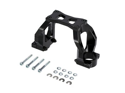 AKF Refuerzo de horquilla CNC, aluminio, negro anodizado con piezas pequeñas - para Simson T