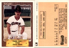 Frank Carey 1990 ProCards #2555 Card *AutographDen*