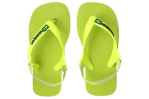Havaianas - Brasil - Verde Galactico Tongs - Baby Size 22 - 20 to 24 Months