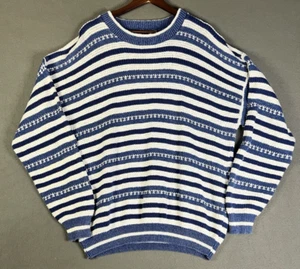 VTG 1990s Grandpa Sweater Avalanche Chunky Knit Size XL Made In USA Fisherman - Picture 1 of 9