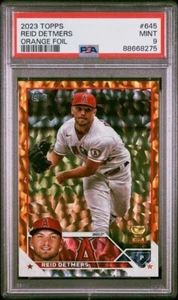 LOW 2023 Topps Reid Detmers #645 ORANGE /299 ALL STAR ROOKIE ANGELS - PSA9 LOW - Picture 1 of 2