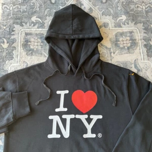 VINTAGE Y2K I Love New York ATG Hoodie Herren Large schwarz Sweatshirt Big Apple NY - Bild 1 von 16