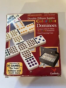 Dominó CO360 Vintage Cardinal Premier Edition Doble Doce Jumbo Color Dot - Imagen 1 de 4