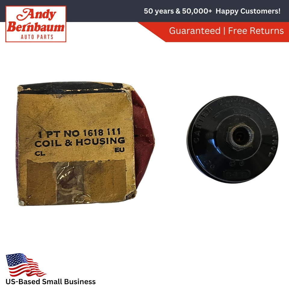 Bobina estranguladora de carburador Plymouth Carter 1954-1959 y carcasa 6 cilindros 1618111 Nuevo de Lote Antiguo Foto 1 de 4