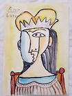 PABLO PICASSO   GOUACHE   SIGNED 