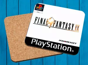 FINAL FANTASY IX PLAYSTATION PSX POSAVASOS MADERA WOODEN COASTERS - Foto 1 di 1