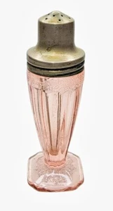 Scuotitore singolo vintage Jeannette Adam vetro depressione rosa 4" così bello! - Foto 1 di 6