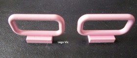 Lego 6187 x2 Bar 1x4x2 Pink Barri&egrave;re Belville 5835 Dance Studio MOC A10