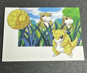 Vintage 1997 Pokemon Japan Sandshrew Postcard Green Version - Picture 1 of 3
