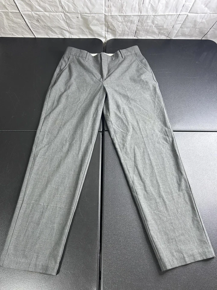 Chaps Dress Pants Mens 40x30 Gray Flat Front Slacks Work Office Trousers Formal - Image 1 of 4