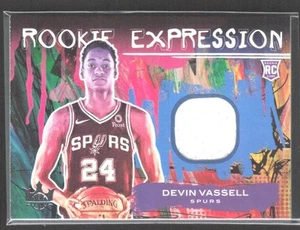 Memorabilia de expresión de novato 2020-21 Panini Court Kings #RM-DVS Devin Vassell - Imagen 1 de 2