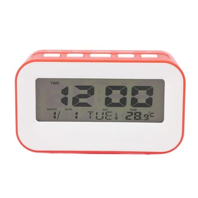 (Red)Digital LCD Kids Alarm Clock With Countdown Timer Function For Children - Image 1 of 4