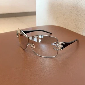Sunglasses - Rhinestone Studded Fashion Metal Frame Shades - Picture 1 of 25