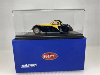 1/43 LookSmart 1938 Bugatti Type 57S Black Yellow  LS218 - Image 1 of 4