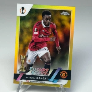 Anthony Elanga /50 Gold Future Stars 2022-23 Topps Chrome 💛 Newcastle SSP - Picture 1 of 1