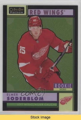 2022-23 O-Pee-Chee Platinum Retro Black Rainbow Elmer Soderblom Rookie RC READ - Image 1 of 3
