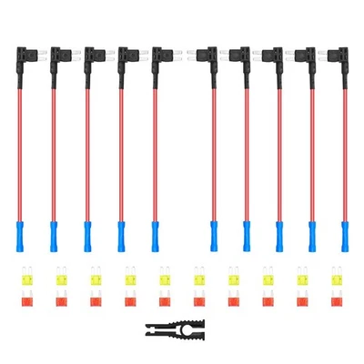 RECOIL FT4K-10 Car Add-a-Circuit Fuse Tap Adapter Mini ACZ Dual-slot Blade Fuse - Image 1 of 4