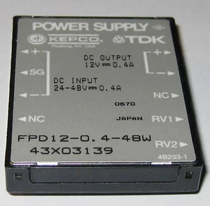TDK DC-DC Converter - 12V DC Output - 4.8 Watts - FPD12 - 400 mA - 12 VDC Out - Picture 1 of 12