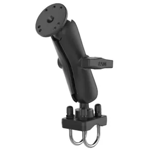 RAM Mount Round Plate 1.5" C-Ball Mount With Double U-Bolt Base RAM-101U-235 - Picture 1 of 1