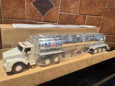 1994 Mobil Toy Chrome Tanker Truck ~ Promotional Limited Edition ~ NIB - Image 1 of 3