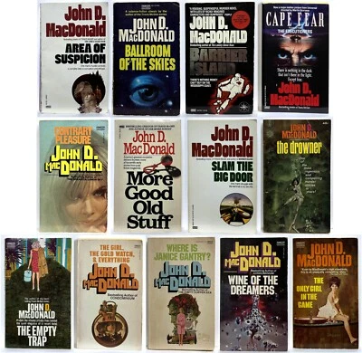 HUGE John D. MacDonald Lot of 13 Vintage BALLROOM, GOLD WATCH, CAPE FEAR, JANICE Foto 1 de 4