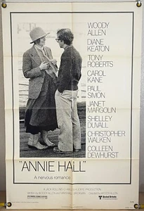 PÓSTER ORIGINAL DE UNA HOJA DE PELÍCULA DE ANNIE HALL FF WOODY ALLEN DIANE KEATON (1977) - Imagen 1 de 1