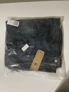 Levis 559 Relaxed Fit Stretch Jeans Straight Dark Wash Blue Size 56X30 NWT - Picture 1 of 3