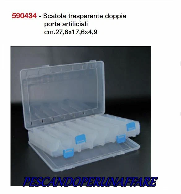 CAMOR code 590434 scatola trasparente doppia - Immagine 1 di 1