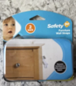 Safety 1st 2 pack Furniture Wall Straps For Babies Kids 11014 NEW in Package - Picture 1 of 2