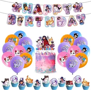 Juego de 30 piezas de globos temáticos para decoración de fiestas adornos para pasteles para aphmau peluches gato - Imagen 1 de 6
