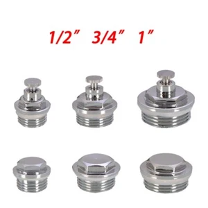 Brass Male Thread Blanking Cap Stop End Plug Gas Pipe Fitting Connector 1/2"-1" - Picture 1 of 10