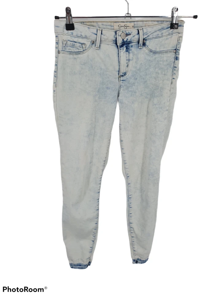 Jessica Simpson Skinny Jeans Womens Size 26 Acid Wash Kiss Me Ankle  Low Rise - Image 1 of 4