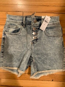Justice Girls denim shorts size 10 MIDI - Picture 1 of 1