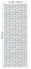 Vox Motivo PVC Wall Cladding | White Brick 2.65m x 0.25m X 8mm   pack of 4