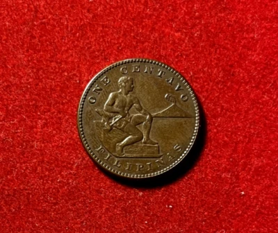 Philippines 1914 S Centavo UNC Bronze Coin KM#163 T2912a - Image 1 of 2
