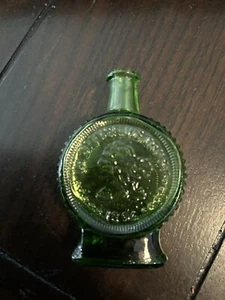 Vintage Miniatur grüne Flasche 1896 Nevada City in Silber We Trust 3 Zoll groß - Bild 1 von 6