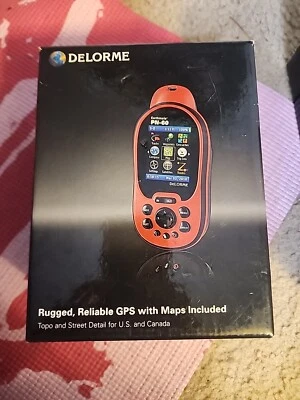 DeLorme Earthmate PN-60 Red Black Color Display Portable GPS Navigator - Image 1 of 4