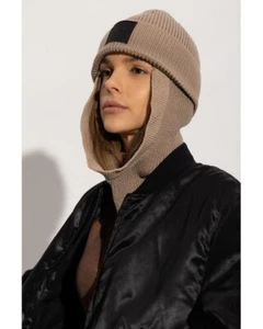 Y-3 YOHJI YAMAMOTO Adidas Icon Beanie Knit Hat Cap Khaki RARE HM8326 Unisex NEW - Picture 1 of 6