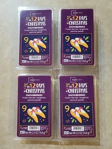 Lot of 4 pkgs SNOWBERRIES , tangerine Wax Cube Melts 2.5 Oz - Mainstays - New - Picture 1 of 2