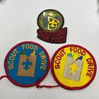 3 Boy Scouts Patches Lot, 2  Scout Food Drive Patches + 1 Scouting For Food K048