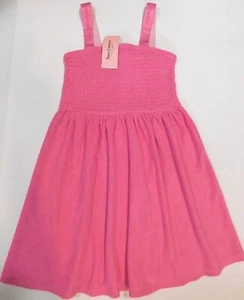 Juicy Couture Girl Dress Swim Cover Up Pink Size M/8-10 L/12-14 Terry Cloth NEW - Picture 1 of 5