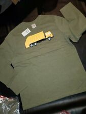 NWT Hanna Andersson Boys Long Sleeve Garbage Truck Shirt 140 10 New