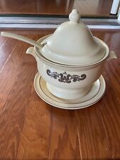 Village by Pfaltzgraff SOUP TUREEN W/LID AND LADLE, Made in USA Vintage 1976