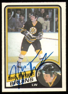 Nevin Markwart Autographed Signed 1984-85 O-Pee-Chee RC 8 Boston Bruins - Image 1 of 2